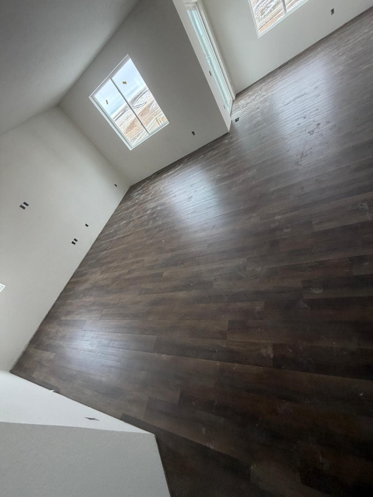 Dark Hardwood — High Ceilings
